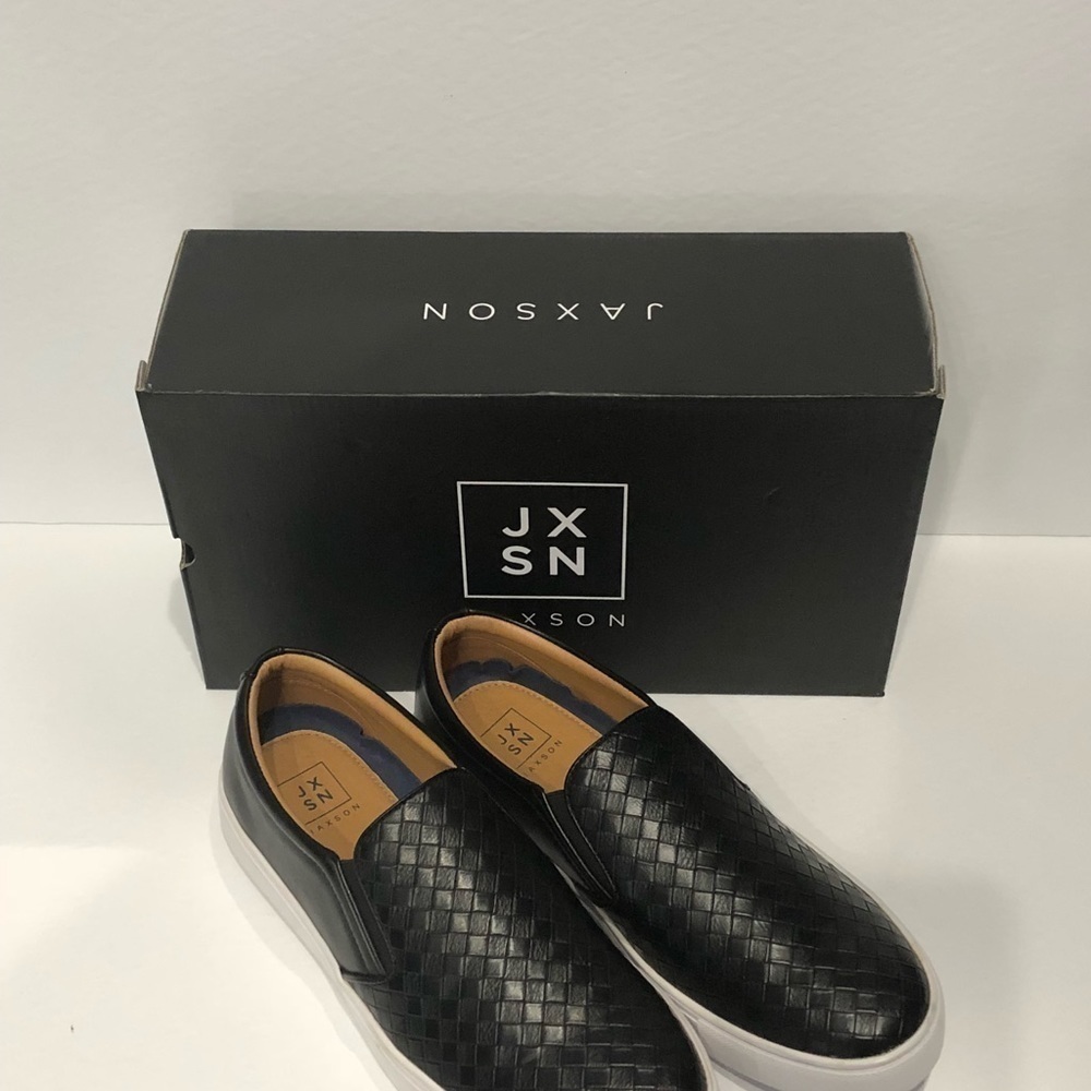 Jaxson casual shoes sneakers black slip on - Picture 2 of 4